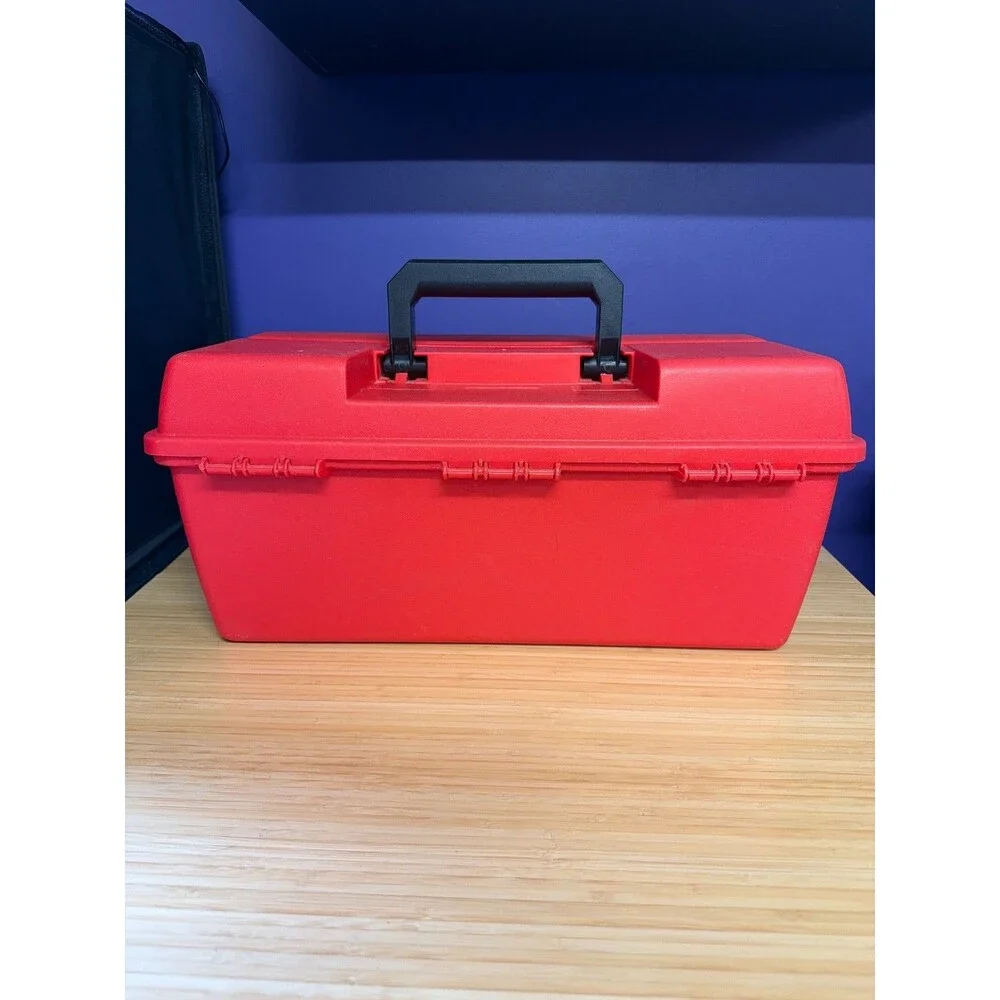 Plano Red Hard Plastic Tool Box‎ Tackle Box Organizer 20